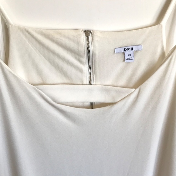 BAR III Sleeveless Blouse Tank Top Cream NWT Women’s Plus Size 4X - Picture 5 of 16